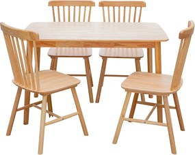 Τραπέζι Nextdeco Setra oak χρώμα φυσικό Υ74x120x75εκ.