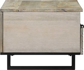 vidaXL Τραπεζάκι σαλονιού Λευκό 80 x 54 x 40 εκ Επεξεργασμένο Ξύλο