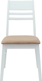 vidaXL Καρέκλες φαγητού 2 pcs Λευκό 43 x 54 x 89 εκ.