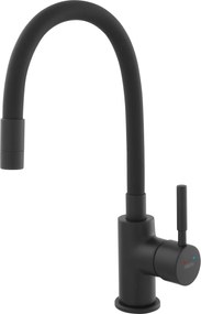 Ferro Zumba Black BZA4BLB - Μπαταρία Κουζίνας με Εύκαμπτο Στόμιο