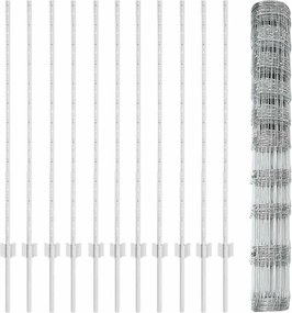 vidaXL Τεντώτο με στήριγμα Ασημί