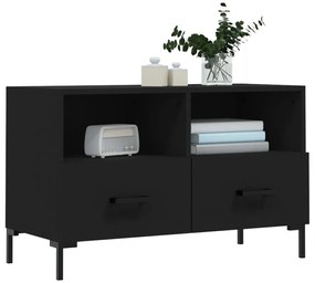 vidaXL Έπιπλο Τηλεόρασης Μαύρο 80 x 36 x 50 εκ. από Επεξεργασμένο Ξύλο