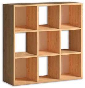 Βιβλιοθήκη Cube Megapap από μελαμίνη χρώμα oak 90x30x90εκ.