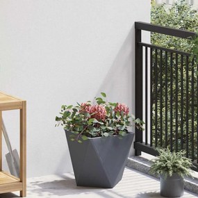 vidaXL Γλάστρα 2 τμχ. Ανθρακί 30 x 30 x 30 cm Ατσάλι