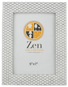 Κορνίζα Polyester Λευκή-Ασημί 13x18εκ. Zen Collection 25.2.50684