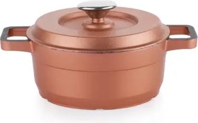Stewehome Σετ μίνι κατσαρόλες από χυτοσίδηρο 5 τεμαχίων ροζ χρυσό Ροζ