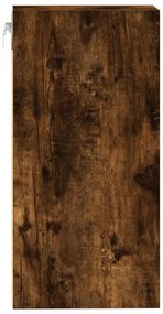 vidaXL κρεμαστό ντουλάπι Riga καπνιστή δρυς 40x29,5x60 cm