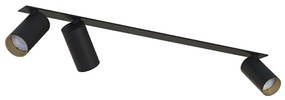 Φωτιστικό Οροφής - Σποτ Mono Surface 7691 3xGU10 10W Black-Gold Nowodvorski Μέταλλο,Πλαστικό