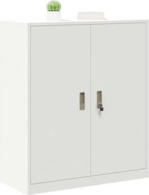 vidaXL Ντουλάπι αποθήκευσης Λευκός 90 x 40 x 105 cm Ατσάλι