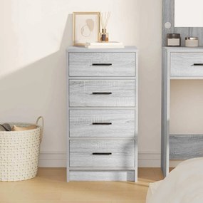 vidaXL Πλαϊνό γραφείο Γκρι sonoma 40 x 41 x 75 εκ Επεξεργασμένο ξύλο