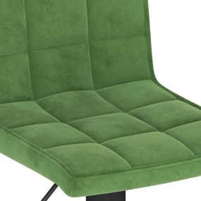 vidaXL Σκαμπό Μπαρ Σκούρο Πράσινο Βελούδινο