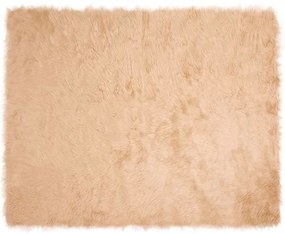 vidaXL Ψεύτικο Δέρμα Προβάτου Χαλί Tafalla Μπεζ 200 x 280 εκ.