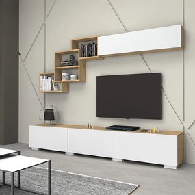 ΣΥΝΘΕΣΗ ΤΗΛΕΟΡΑΣΗΣ FREE MEGAPAP ΧΡΩΜΑ ΛΕΥΚΟ - SONOMA 210X35X38ΕΚ.