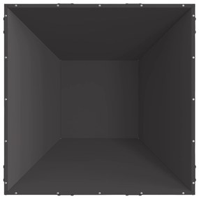 vidaXL Φωτιά Ντουλάπα Τετράγωνη Μαύρη 80x80x40 εκ. Χάλυβας