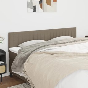 vidaXL Κεφαλάρια Taupe 160x5x78/88 εκ. Ύφασμα