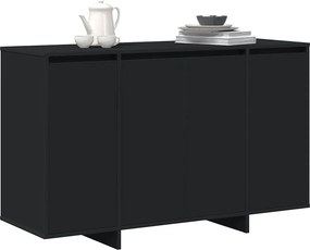 vidaXL Πλαϊνό γραφείο Μαύρο 120 x 41 x 75 εκ. Επεξεργασμένο ξύλο