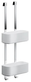 Geesa 8902 Inox White Matt Κρεμαστή Σπογγοθήκη - Μπουκαλοθήκη 25 x 11,5 x 8 cm