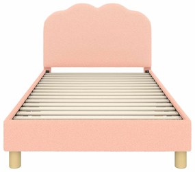 vidaXL Κρεβάτι Παιδικής Κρεβατοκάμαρας με Κεφαλάκι Ροζ 90 x 190 cm