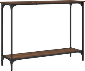 vidaXL Τραπέζι Κονσόλα Καφέ Δρυς 101x30,5x75 εκ. Επεξεργασμένο Ξύλο