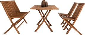 ΣΕΤ ΤΡΑΠΕΖΑΡΙΑΣ ΕΞΩΤ. ΧΩΡΟΥ 4ΤΜΧ KENDALL HM11953 ΜΑΣΙΦ ΞΥΛΟ TEAK ΦΥΣΙΚΟ