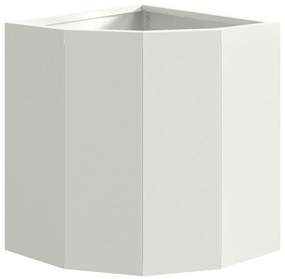 vidaXL Γωνιακό Ροδόδεντρο Λευκό 30 x 30 x 35 εκ Ατσάλι
