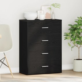 vidaXL Πλαϊνό γραφείο Μαύρη δρυς 60 x 31 x 84 εκ Επεξεργασμένο ξύλο