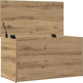 vidaXL Μπαούλο Αποθήκευσης Δρυς τεχνίτης 84 x 42 x 46 εκ