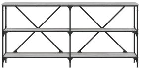 Τραπέζι Κονσόλα Γκρι Sonoma 160x30x75 εκ. Επεξ. Ξύλο/Σίδηρος - Γκρι