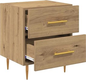 vidaXL Κομοδίνο 2 τεμ. Artisan Oak 40 x 35 x 47,5 εκ