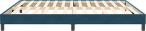 vidaXL Box Spring Κρεβάτι χωρίς στρώμα Σκούρο μπλε 200x220cm Βελούδινο