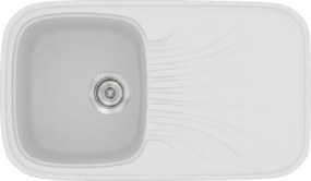 Sanitec Classic 315 (82×50) - Γρανιτένιος νεροχύτης - White