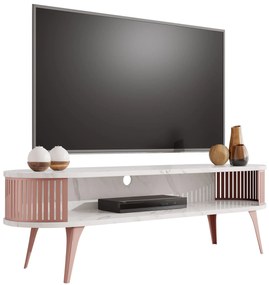 Έπιπλο τηλεόρασης Roenni Ember-Leuko Marmaro - 140.00Χ40.00Χ44.00cm