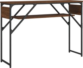 vidaXL Τραπέζι Κονσόλα Καφέ Δρυς 105 x 30 x 75 εκ. από Επεξεργ. Ξύλο