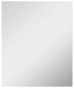 vidaXL Καθρέφτης Μπάνιου Τοίχου με LED 50 x 60 εκ.