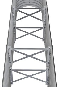 vidaXL Ζαρντινιέρα Ανθρακί 224x40x68 εκ Γαλβανισμένος χάλυβας
