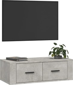 vidaXL Ντουλάπι Τηλεόρασης Κρεμ. Γκρι Σκυρ. 80x36x25εκ. Επεξ. Ξύλο