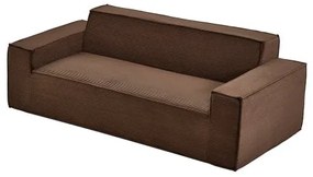 VEVOR 2110 mm Modern Sofa, Comfy Corduroy Couch with Deep Seats, Cloud Sofa with Wide Armrests, No Assembly Required, Large Plush Couch Ideal for Living Room, Bedroom, Apartment and Office, Brown