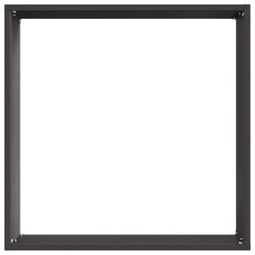 vidaXL Περίγραμμα γκαζόν Μαύρο 40 x 40 x 13 cm Ατσάλι