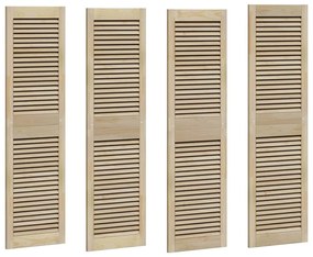 vidaXL Πόρτες Ντουλάπας Other 4 pcs Καφέ 140.5 x 39.5 x 2.1 εκ