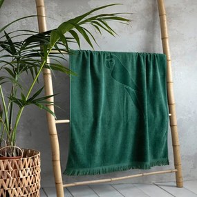 Πετσέτα Θαλάσσης Tropicana Jacquard Green Nima Θαλάσσης 90x160cm 100% Βαμβάκι
