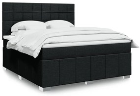 ΚΡΕΒΑΤΙ BOXSPRING ΜΕ ΣΤΡΩΜΑ ΜΑΥΡΟ 180X200 ΕΚ. ΥΦΑΣΜΑΤΙΝΟ 3294049