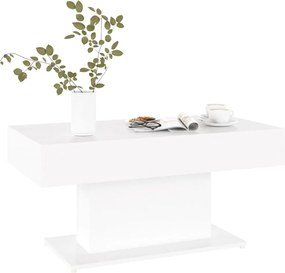 vidaXL Τραπεζάκι Σαλονιού Λευκό 96 x 50 x 45 εκ. από Επεξ. Ξύλο