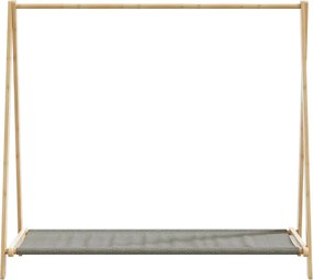 vidaXL Κρεμάστρα Ρούχων με Ράφια 106x34x102 εκ. Μπαμπού