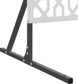 vidaXL Οθόνη Ιδιωτικότητας Γκρι 100 x 50 x 180 εκ. Ατσάλι