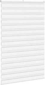 vidaXL Ζέβρα τυφλή Λευκό Πλάτος υφάσματος 145,9 εκ. Πολυεστέρας