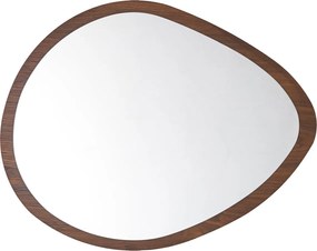 Διακοσμητικός Καθρέφτης Τοίχου (78x60) Spitishop Matera Walnut