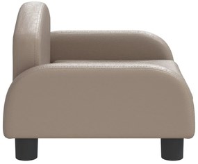 vidaXL Καναπές Παιδικός Καπουτσίνο 50x40x30 εκ. από Συνθ. Δέρμα