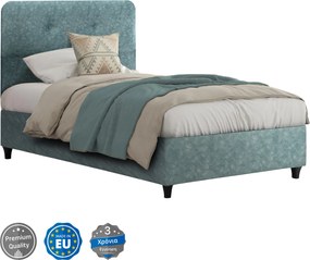 ΚΡΕΒΑΤΙ DOLORES LIGHT GREEN HM648.27 ΓΙΑ ΣΤΡΩΜΑ 120x200 εκ.