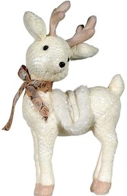 Χριστουγεννιάτικη Διακοσμητική Φιγούρα Ελάφι 144058 55cm White