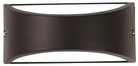Απλίκα Φωτιστικό Τοίχου 220X99X100 IP54 PRO Eurolamp-145-20214-Μαύρο 145-20214